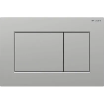 SIGMA01 SQUARE змивна клавіша для подвійного змиву, матовий хром, легко чиститься