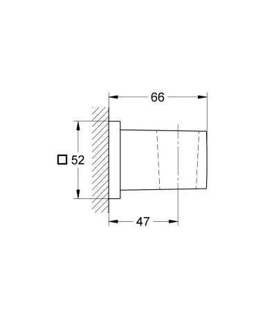Настінний тримач для ручного душу Grohe Euphoria Cube (27693000) — Photo 3
