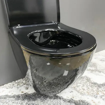 Підвісний унітаз VBI VULCANO BLACK GLOSSY — Photo 1