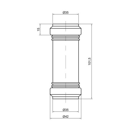 Муфта PPR каналізаційна TA Sewage 32 — Photo 1