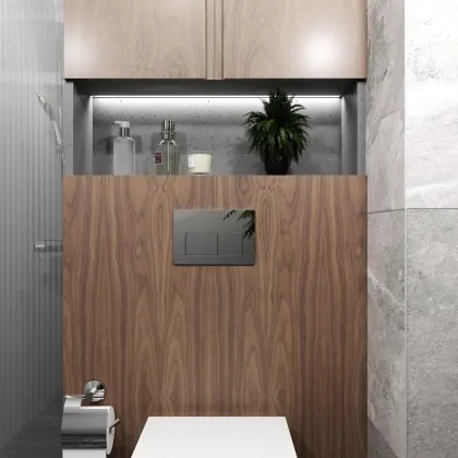 Kvadro Pro New панель змиву хром глянсовий — Photo 3