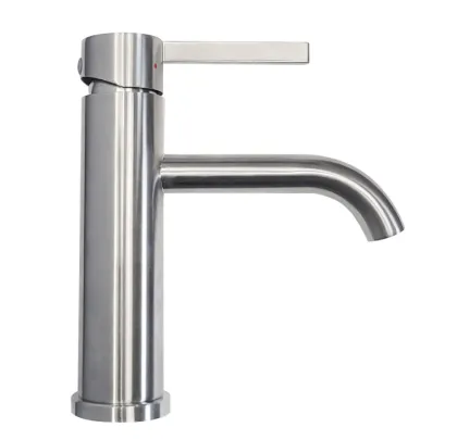 Змішувач для раковини REA FOSTER NICKEL BRUSHED низький — Photo 4