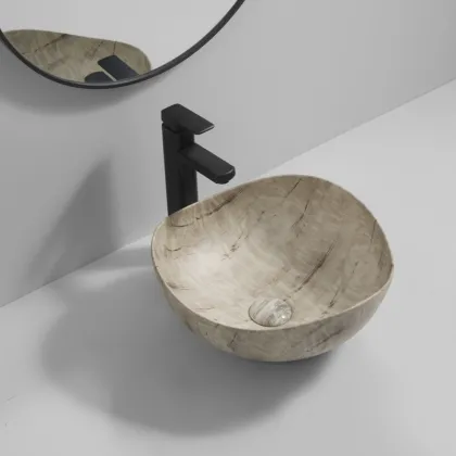 Раковина накладна Mixxus Premium WAVE-0103 MARBLE 380х380х170mm (MP6532) — Photo 7
