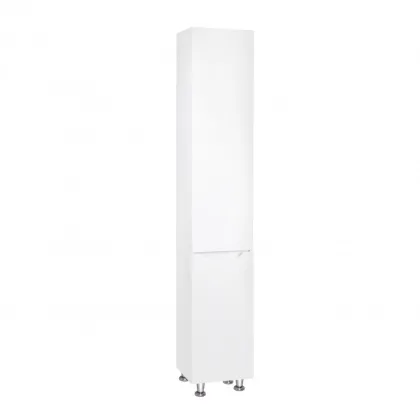 Пенал підлоговий Qtap Scorpio 350х1900х300 White з кошиком для білизни QT1475PN1901KRW