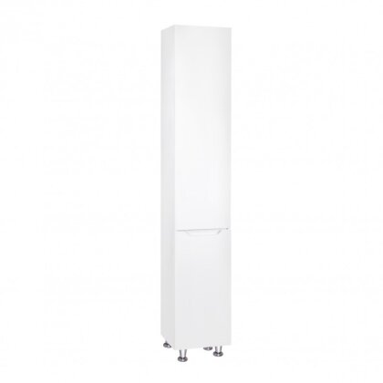 Пенал підлоговий Qtap Scorpio 350х1900х300 White з кошиком для білизни QT1475PN1901KRW