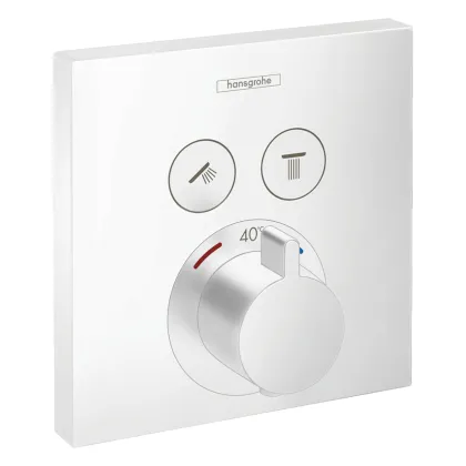 ShowerSelect Термостат для 2х споживачiв, прихованого монтажу, колiр матовий бiлий