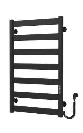 Рушникосушарка електрична Harmony П7 500х800 Deffi фарбована сталь (Чорний, JD04, Праве підключення) — Photo 2
