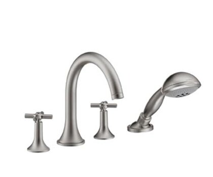 Axor Terrano - змішувач на край ванни на 4 отвори (хрестики) сатинокс HANSGROHE 37447810