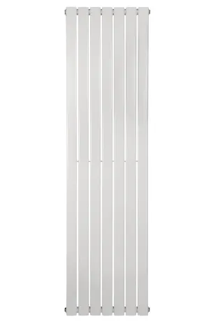 Вертикальний дизайнерський радіатор опалення ARTTIDESIGN Livorno 7/1600/476/50 білий матовий — Photo 4