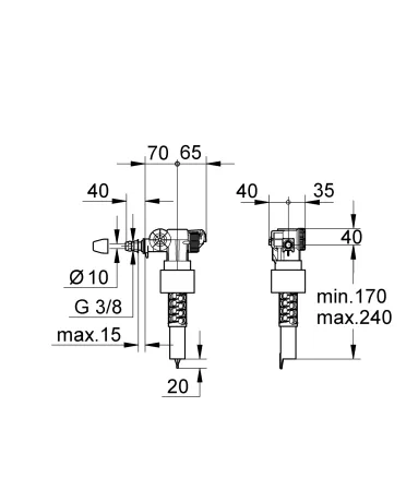 Наповнюючий клапан Grohe Dally-Fvent (37095000) — Photo 1