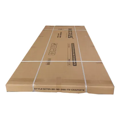 Душова кабіна з низьким піддоном Mixxus Style SCT01-90x90x200-TR Graphite прозоре скло 6мм (MI8432) — Photo 1