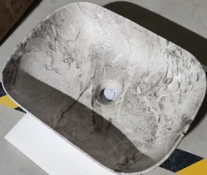 Раковина накладна MIXXUS PREMIUM DIVERSE-0113 MARBLE 455х325х135mm (MP6544) — Photo 4