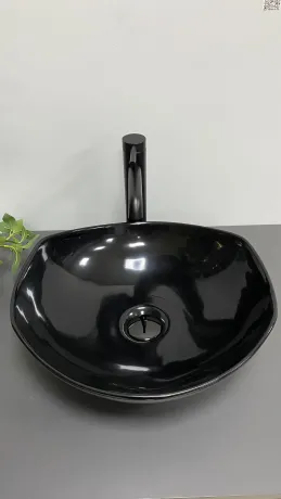 Умивальник VBI RONTA DARK BLACK GLOSSY  — Photo 3