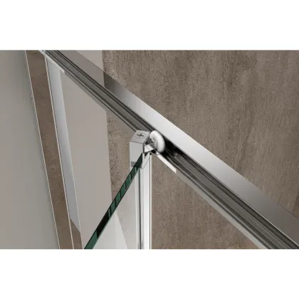 Душова кабіна без піддону Koer SR SC09-90x90x200-L-TR-01 прозоре скло Easy Clean 6мм Хром (KR5683) — Photo 3