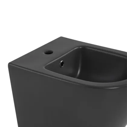 Комплект Qtap Robin Anthracite 3 в 1: підвісний унітаз Ultra Quiet + біде підвісне + раковина накладна QTROBAN49157 — Photo 6