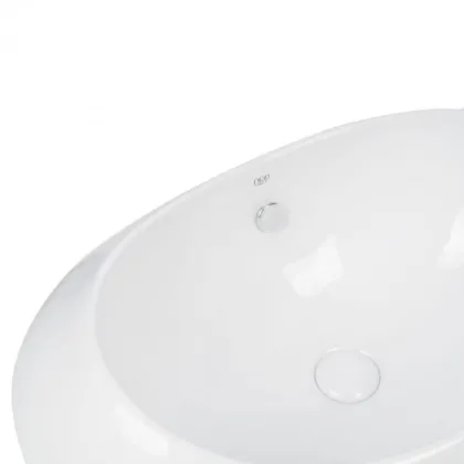 Раковина Qtap Leo 660x425x250 White з донним клапаном QT11114032W — Photo 4