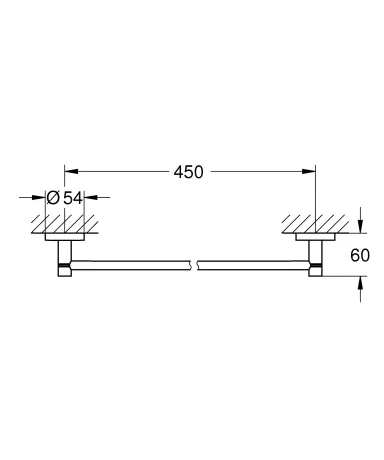Тримач для рушників Grohe Essentials New (40688001) — Photo 1