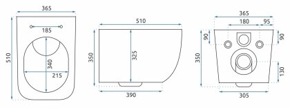 Унітаз REA Martin Slim Rimless Duroplast REA-C8006 — Photo 5