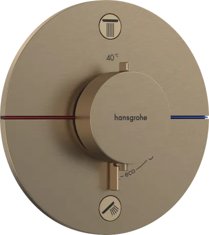 SHOWER SELECT COMFORT S термостат для 2х споживачів, СМ, колір шліфована бронза