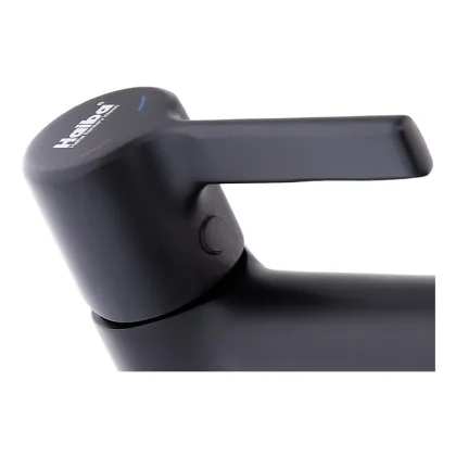 Змішувач для умивальника Haiba Markus 001 Black (HB3971) — Photo 1