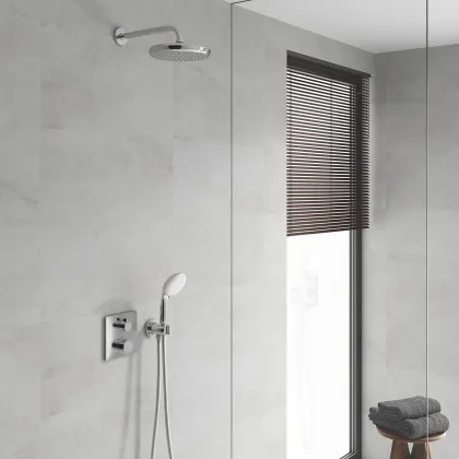 Душова система прихованого монтажу з термостатом Grohe Grohtherm Convent. Concealed (34729000) — Photo 4