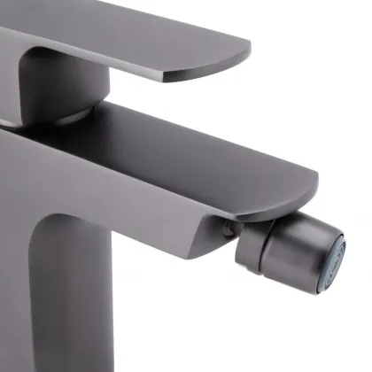 Змішувач для біде Qtap Lipno QTLIPNO2023101G Graphite — Photo 2