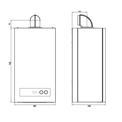 Котел газовий Airfel DigiFEL DUO 24 кВт одноконтурний — Photo 1