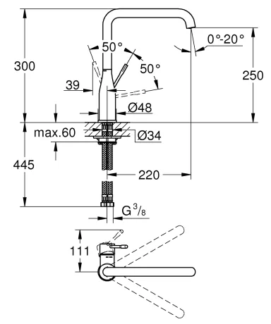 Змішувач для кухні Grohe Essence New (30269000) — Photo 1