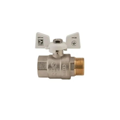 Кран кульовий KOER 3/4" ГШМ (KR.218.W) білий (KR0183) — Photo 1