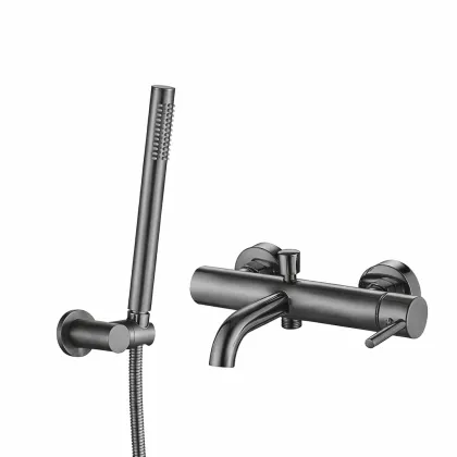Змішувач для ванни і душу VBI MILANO GRAPHITE настінний