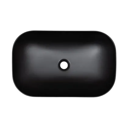Раковина-чаша Qtap Robin 610х400х145 Matt black QT132143PMBMBN — Photo 3