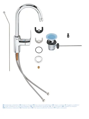 Змішувач для раковини L-розміру Grohe Eurosmart (23537002) — Photo 5