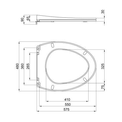 Сидіння для унітазу Qtap (Leo) з мікроліфтом Slim QT99HY2078 — Photo 1