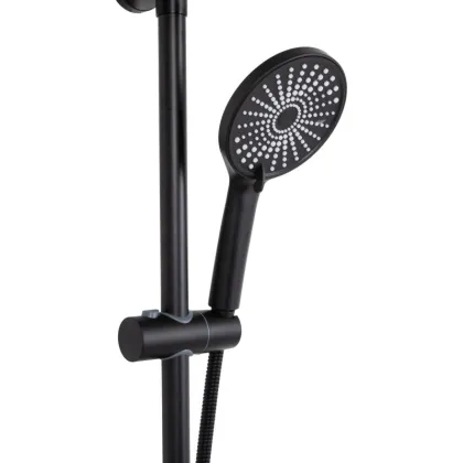 Душова система для душу Qtap Jay на два споживача QTJAY110BLM45550 Black Matt — Photo 5