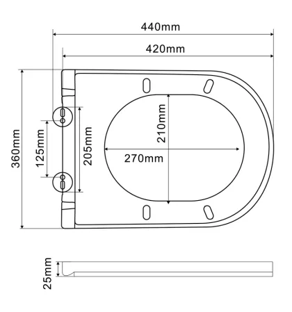 Унітаз-біде підвісний Mixxus Premium ELLIPSE-1301-R 500x365x350mm система змиву RIMLESS (MP6659) — Photo 8
