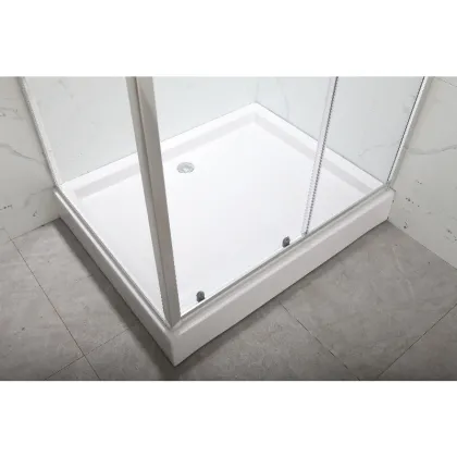 Душова кабіна з низьким піддоном Mixxus HARD SCT01-120x80x198-TR Chrome NEW прозоре скло 5мм (MI8428) — Photo 8
