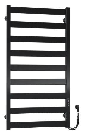 Рушникосушарка електрична Harmony П9 500х1000 Deffi фарбована сталь (Чорний, JD04, Праве підключення) — Photo 1