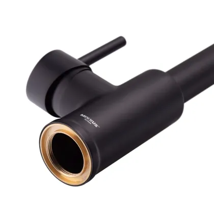 Змішувач для кухні з виливом пружина Mixxus Premium SPRING 017 BLACK (MI6951) — Photo 5