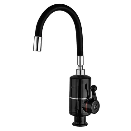 Водонагрівач 3,3 kW проточний ZERIX ELW06-F-2BLACK (ELW06-F-B BLACK) рефлекторний вилив, на мийку (колір чорний) (ZX5032)