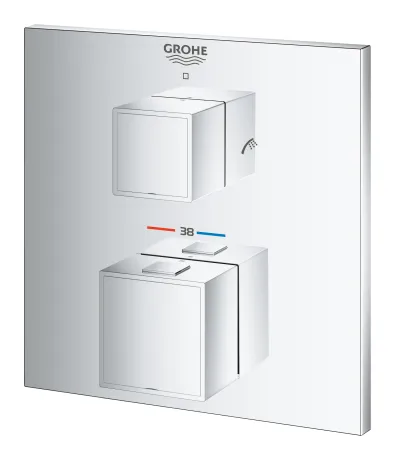 Термостат прихованого монтажу на 2 споживача Grohe Grohtherm Cube (24155000) — Photo 2