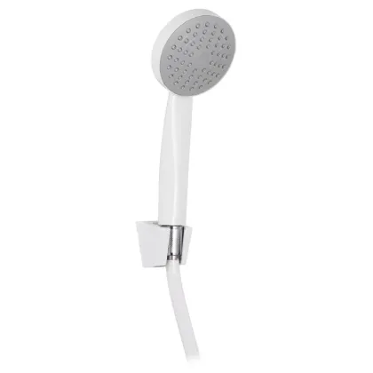Душовий набір (шланг, лійка, кронштейн) білий Zerix SHOWER SET-02W (ZX3096)