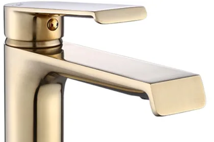 Змішувач для раковини (умивальника) REA HASS BRUSHED GOLD високий * — Photo 1