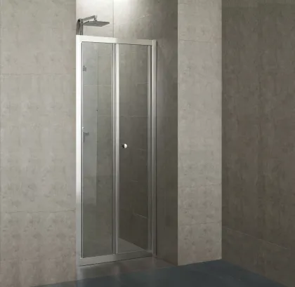 Двері bifold 90*195, профіль хром, скло прозрачне 5мм — Photo 2