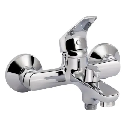 Змішувач для ванни Qtap Ortiz (з душовим гарнітуром) QTORTCRM006 Chrome — Photo 2