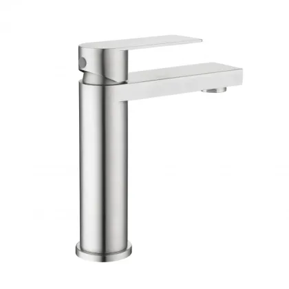 Змішувач для раковини низький Lidz Nexus 001F (k35) LDNEX001FNKS49184 Nickel — Photo 2