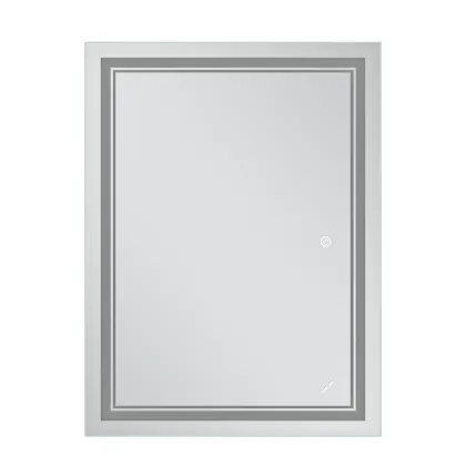 Дзеркало Mixxus Premium QUADRO MR20-80x60-Reverse з Led Touch, Anti-fog, димером, регулятором яскравості (MP6619) — Photo 1