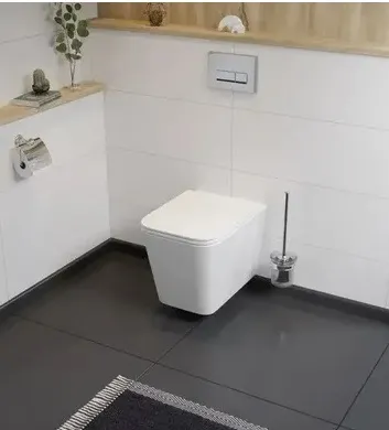 Інсталяція KollerPool AQUA LINE + EDGE White панель змиву + підвісний унітаз TREND з сидінням Soft-close ( змив Tornado 3,0 ) — Photo 9