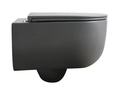 Унітаз підвісний Mixxus Premium TOPPER-0303-R GRAY 495x370x350mm система змиву RIMLESS (MP6657) — Photo 3