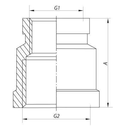Муфта редукційна 1"x1-1/2" Koer KF.C1016 (KF0022) — Photo 1