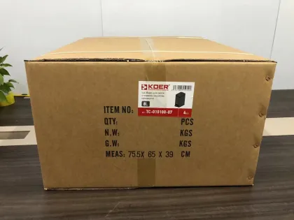 Відро для сміття з плавним закриттям прямокутне Koer TC-010108-07 8 л колір графіт (KR5591) — Photo 1